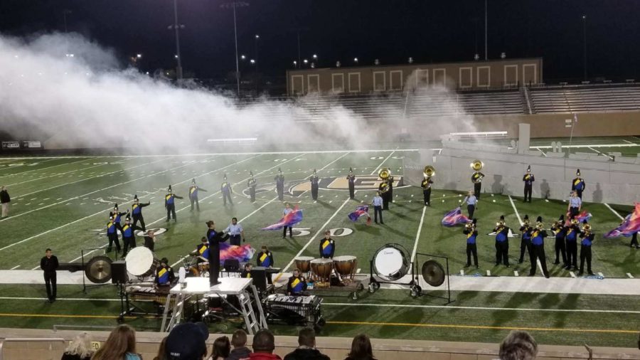 Golden Regiment performing their show at Upper State at Gaffney High School