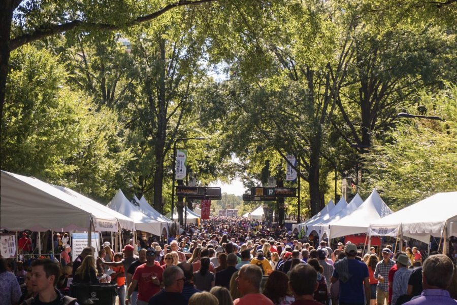 North Main on Saturday during the festival